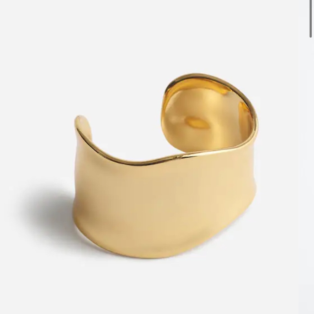 Madewell Gold Wave Cuff Bracelet